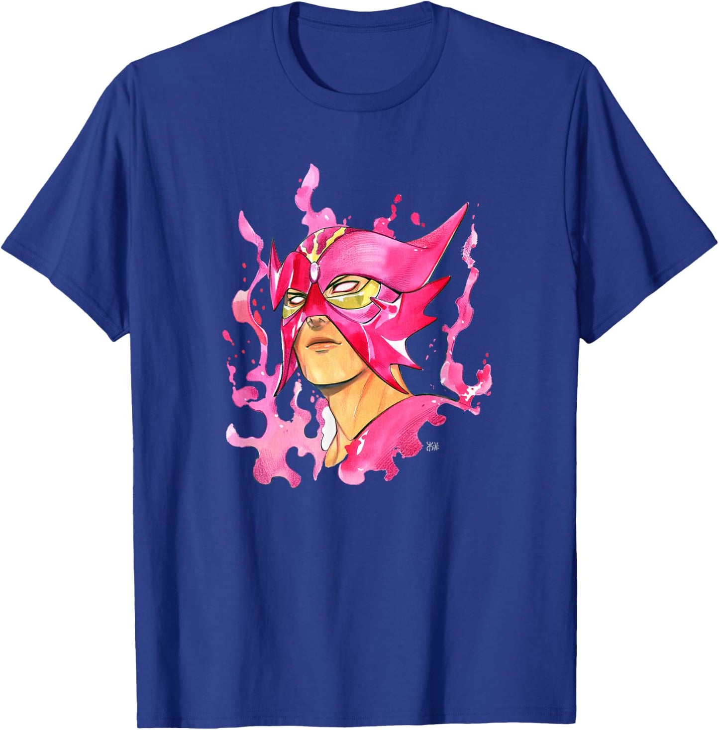 Marvel Comics Retro Classic X-Men Sunfire Flame Portrait T-Shirt - T-Shirt | Royal