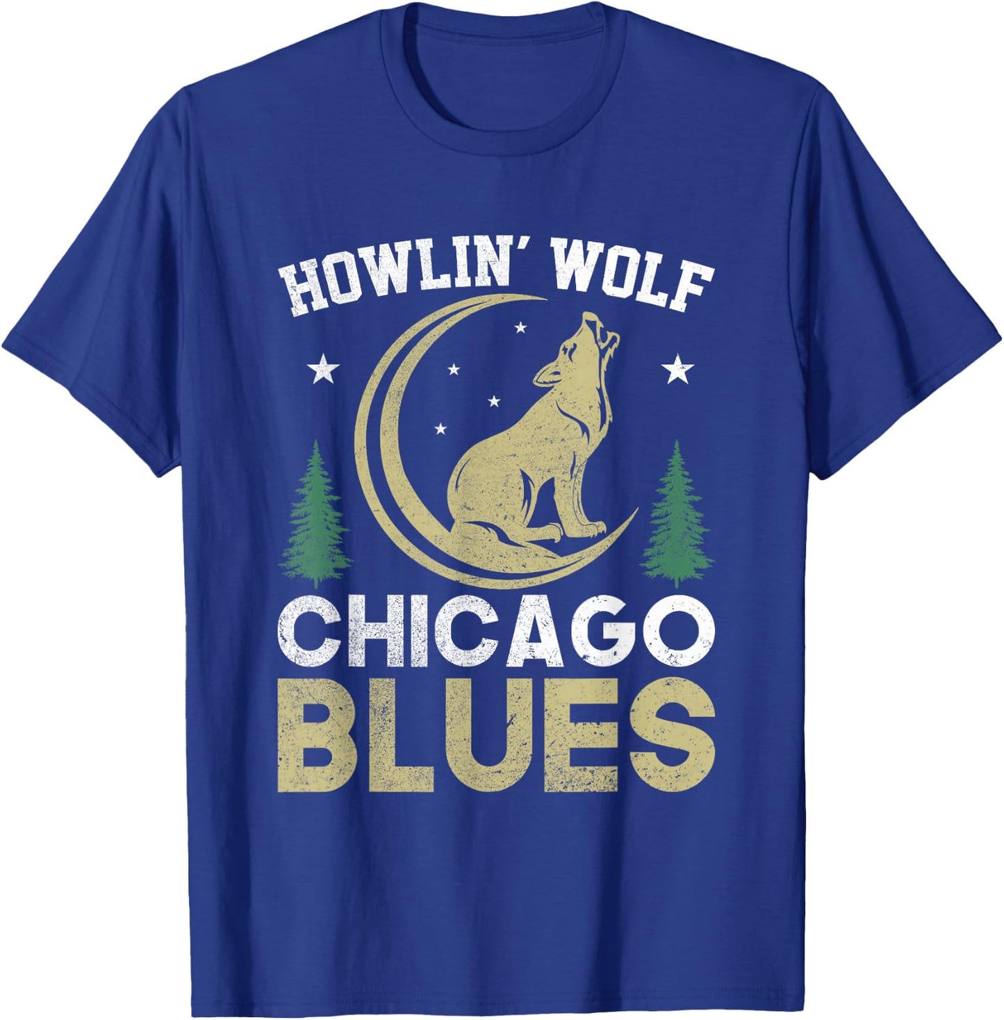 Howlin' Wolf Chicago Blues T-Shirt - T-Shirt | Royal