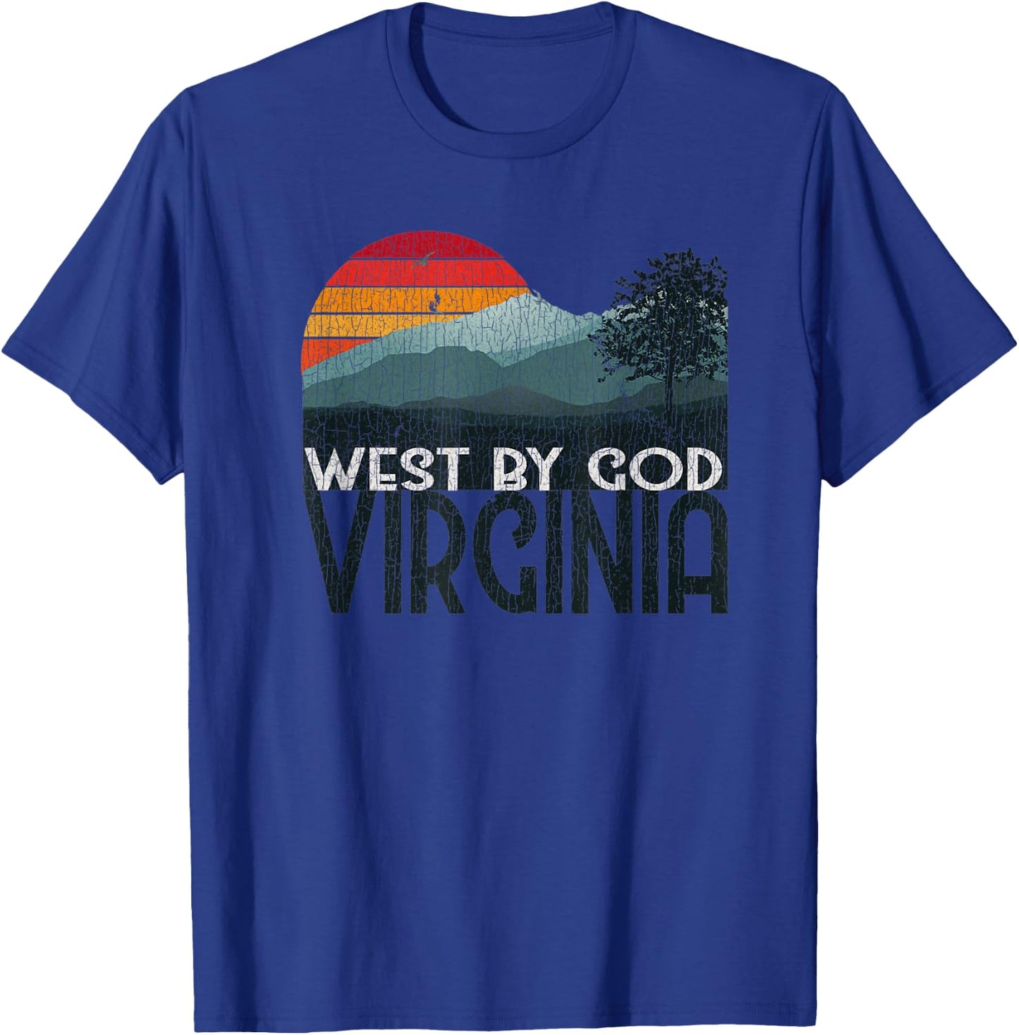 Vintage West By God Virginia T-Shirt - T-Shirt | Royal