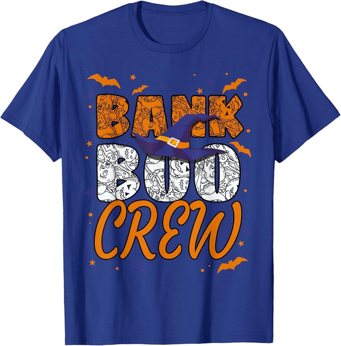 Bank Boo Crew Halloween Banker Bank Teller Matching T-Shirt - T-Shirt | Royal