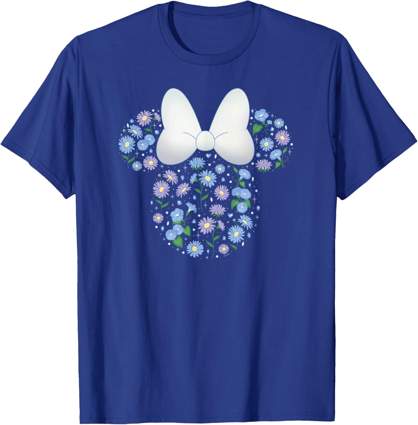 Disney Minnie Mouse September Birth Month Birthstone Flowers T-Shirt - T-Shirt | Royal