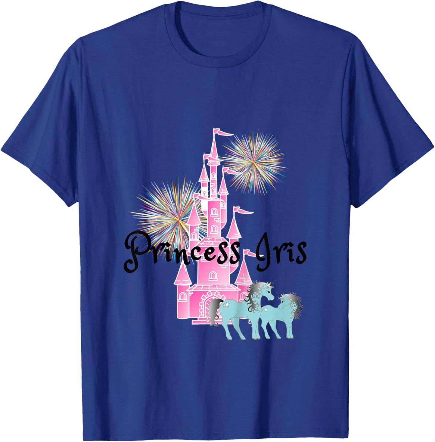 Kids Princess Iris Name Girls Personalized Custom T-Shirt - T-Shirt | Royal