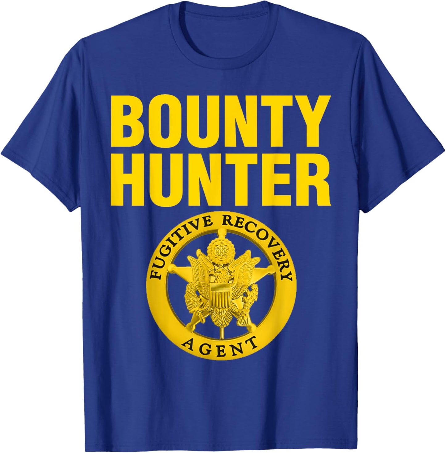 Bounty Hunter Costume Bail Bondsman T-Shirt - T-Shirt | Royal