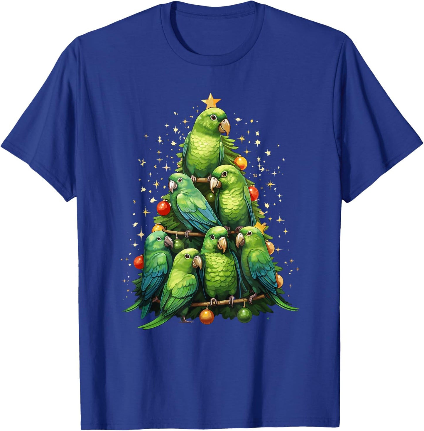 Green Cheek Conure Christmas Tree Ornament Parrot Bird T-Shirt - T-Shirt | Royal