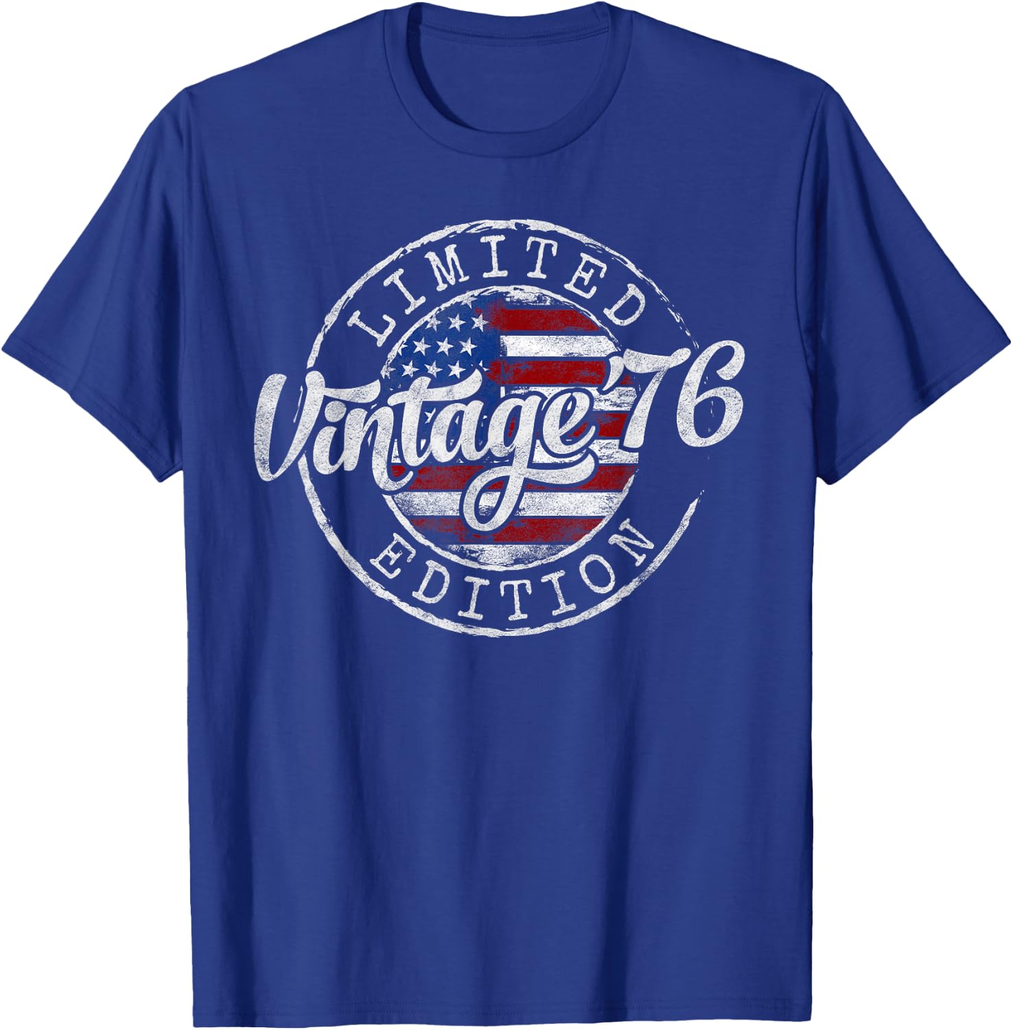 Vintage 1976 49th Birthday Gifts Women 49 Year Old T-Shirt - T-Shirt | Royal