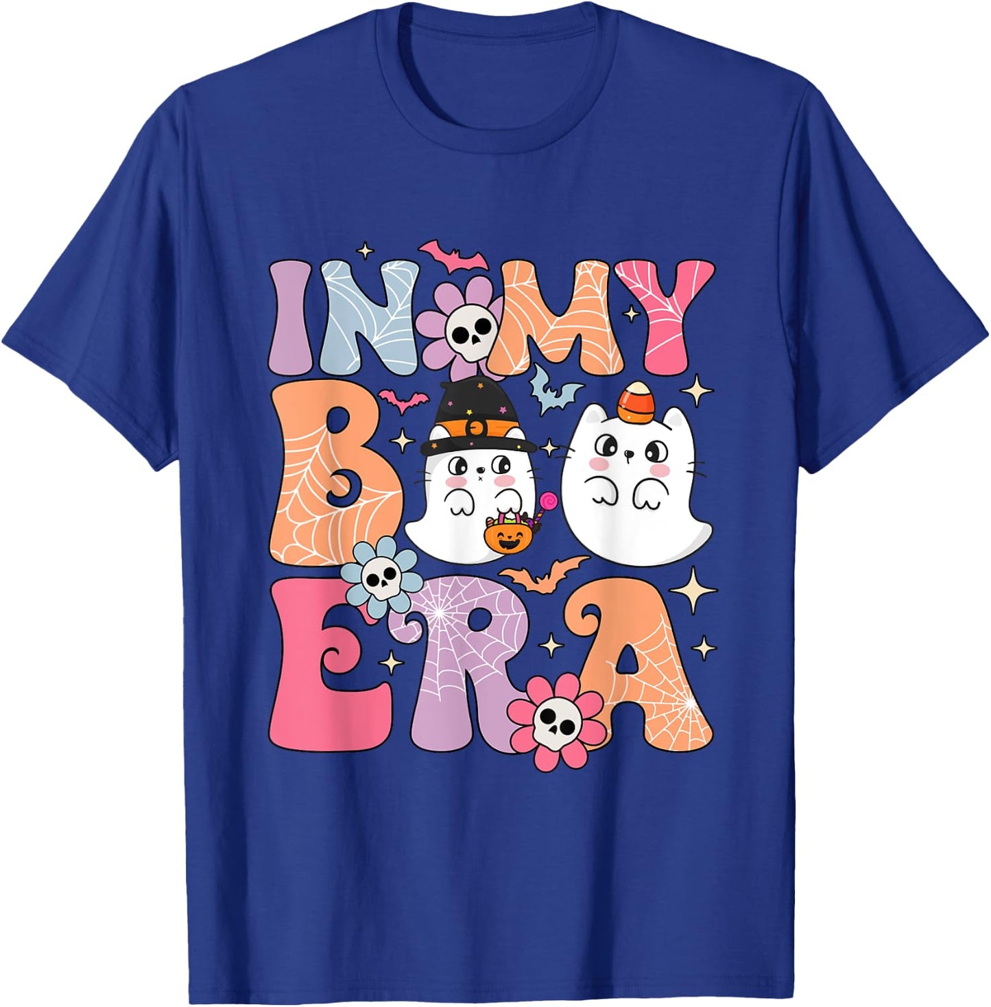 In My Boo Era Retro Cute Little Ghost Boo Halloween Costume T-Shirt - T-Shirt | Royal