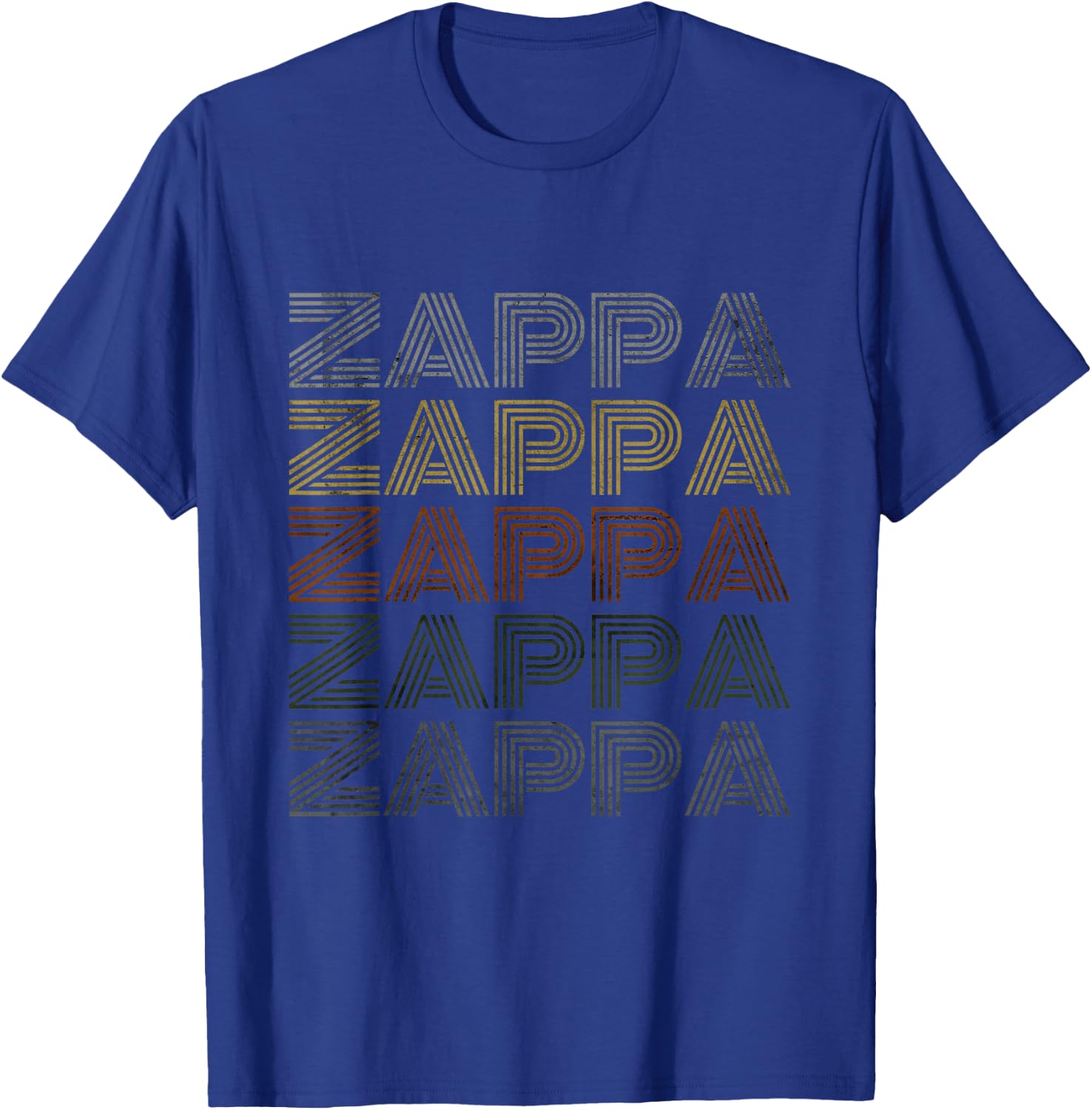 Love Heart Zappa Grunge Retro Vintage Style Black Zappa T-Shirt - T-Shirt | Royal