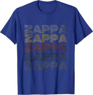 Love Heart Zappa Grunge Retro Vintage Style Black Zappa T-Shirt - T-Shirt | Royal