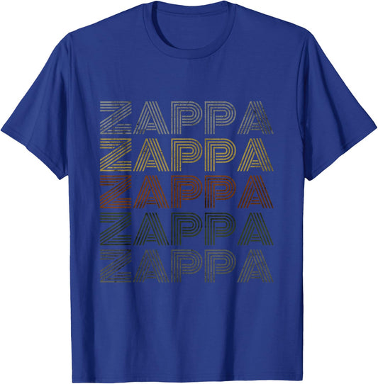 Love Heart Zappa Grunge Retro Vintage Style Black Zappa T-Shirt - T-Shirt | Royal