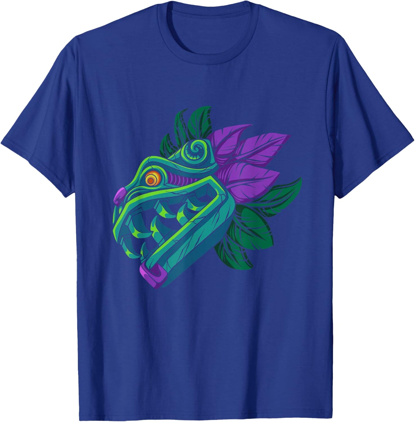 Quetzalcoatl Mayan God Aztec Dragon Serpent Mexico Mythology T-Shirt - T-Shirt | Royal