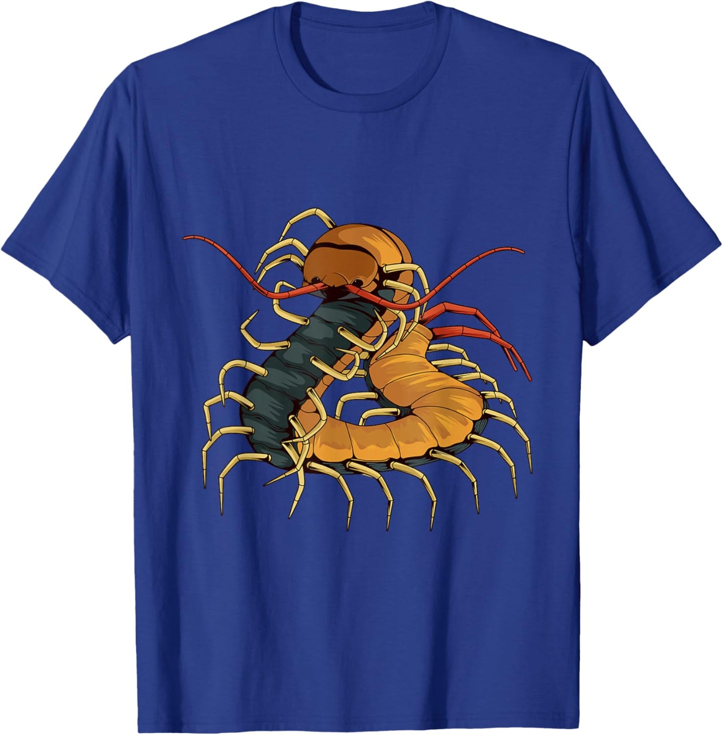 Centipede Art Design Illustration Insect Centipede T-Shirt - T-Shirt | Royal