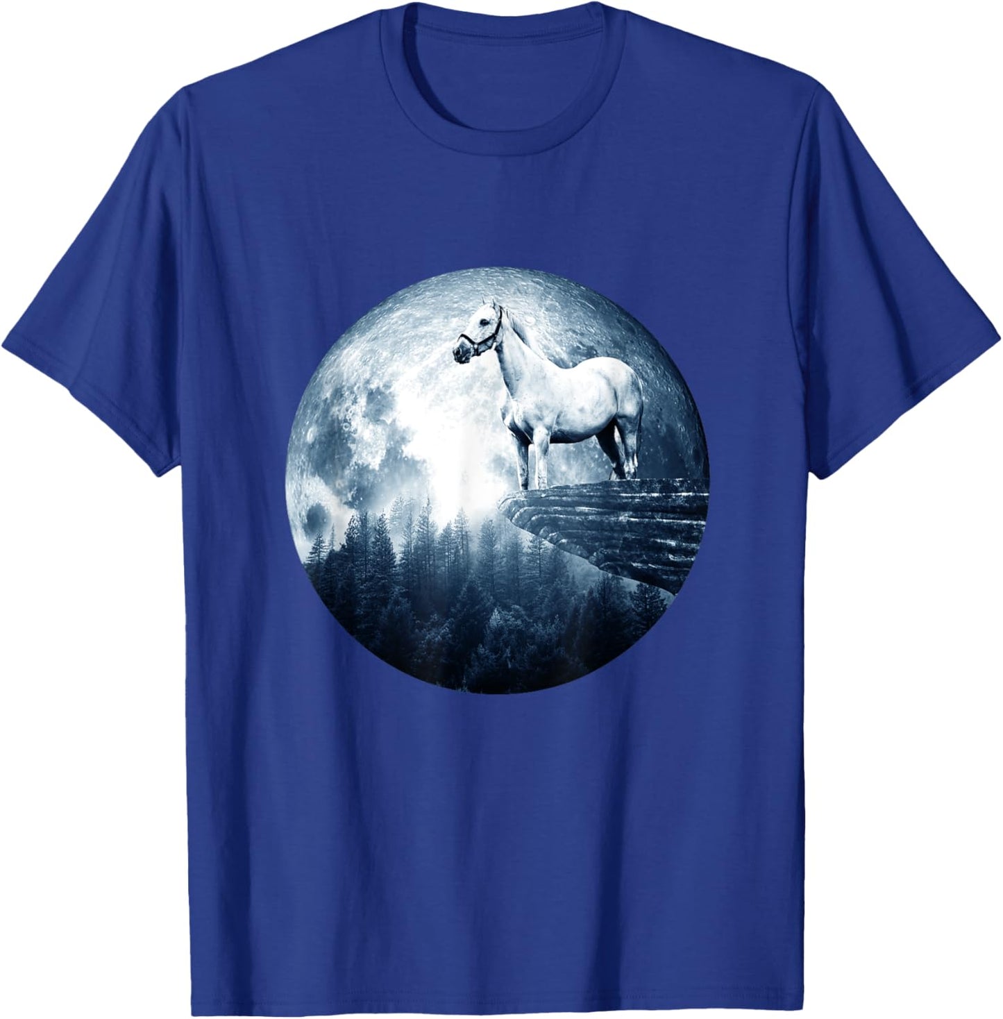 Horse Moon Horse Men Kids Girls Boy Horse T-Shirt - T-Shirt | Royal
