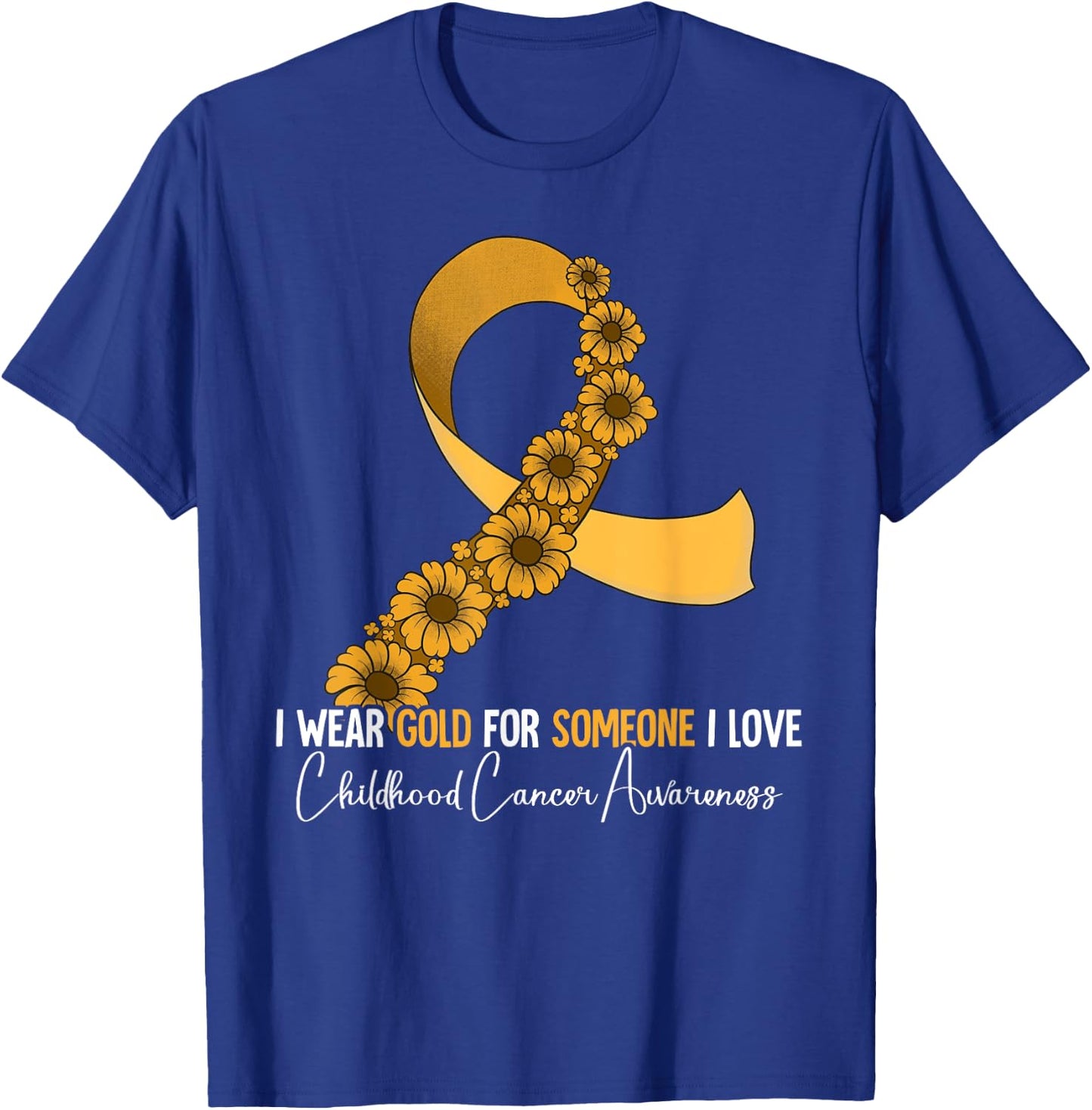 Childhood Cancer Awareness T-Shirt - T-Shirt | Royal