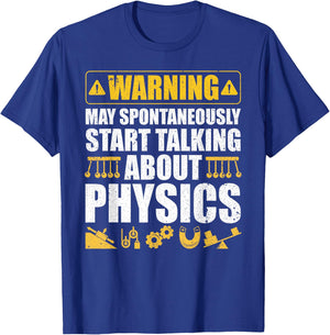 Cute Physics Art Women Physics Teacher Geeky Science T-Shirt - T-Shirt | Royal