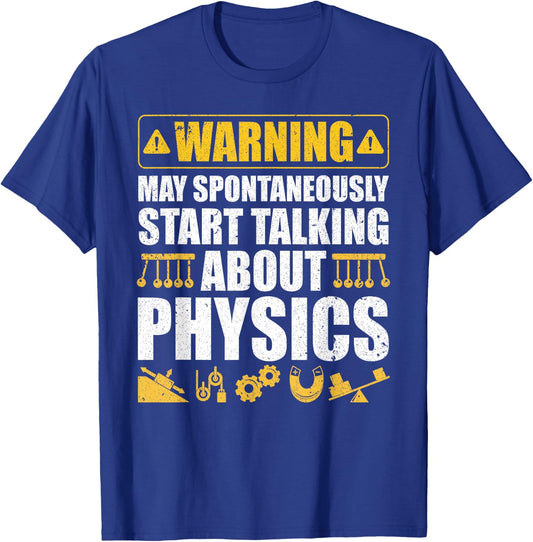 Cute Physics Art Women Physics Teacher Geeky Science T-Shirt - T-Shirt | Royal