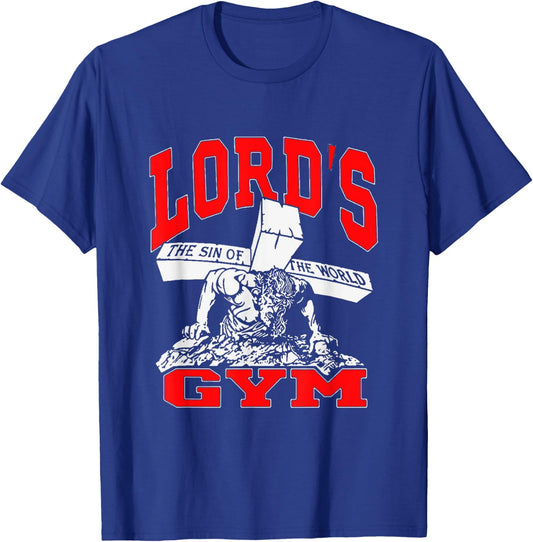 Lords Gym - Lord's The Sin of World Jesus T-Shirt - T-Shirt | Royal