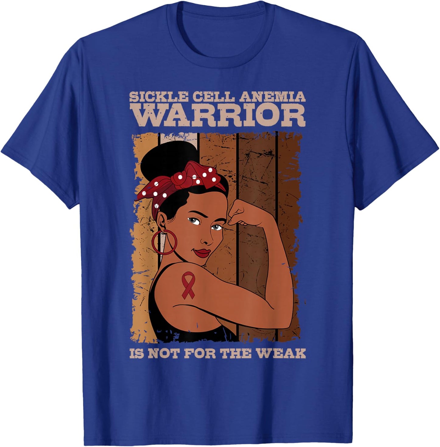 Sickle Cell Disease Warrior Awareness Blood SCD T-Shirt - T-Shirt | Royal