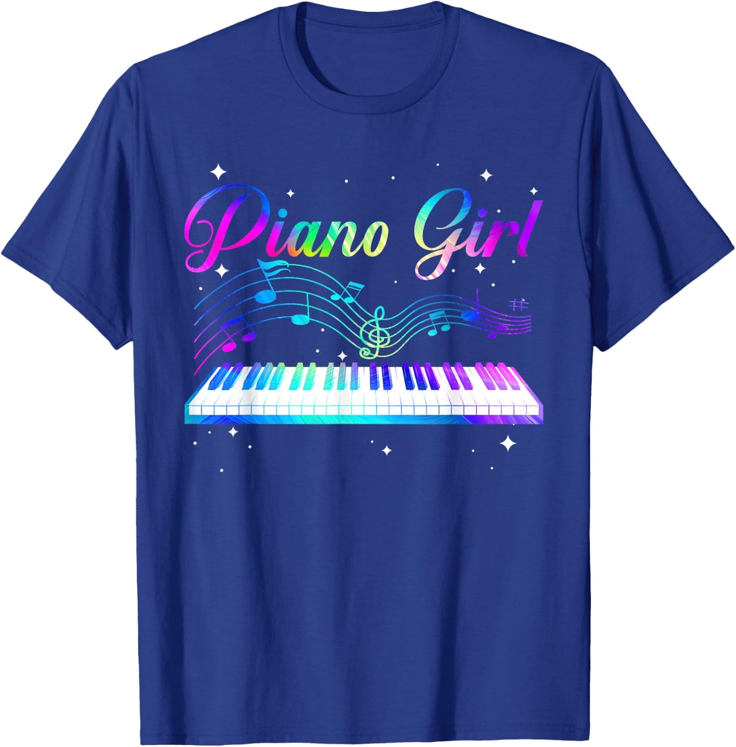 Funny Piano Art for Girls Women Musical Themed Piano Players T-Shirt - T-Shirt | Royal