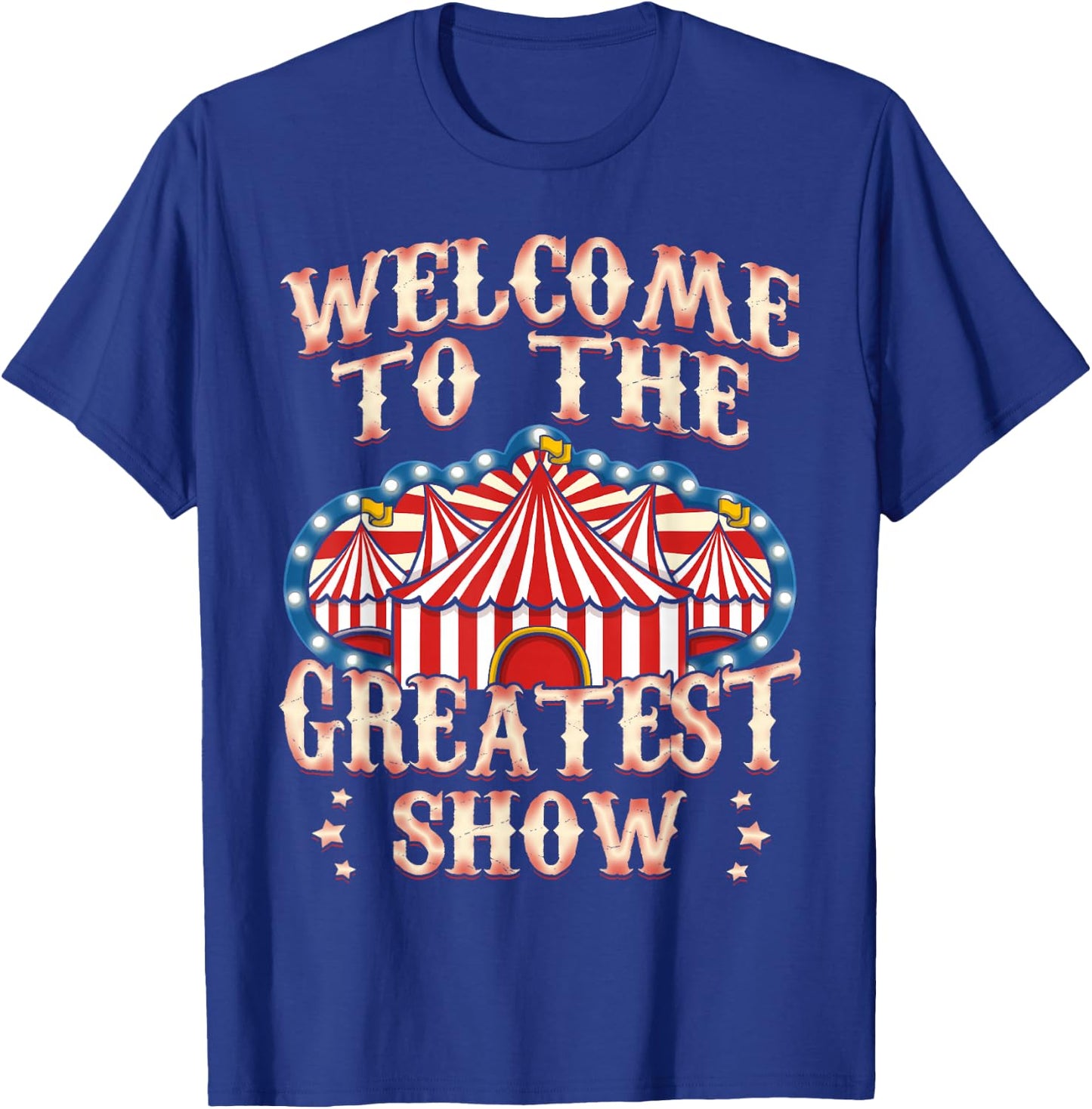 Circus Party Gift Clown Lion Fire Ring Acrobat Funny T-Shirt - T-Shirt | Royal