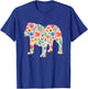 English Bulldog watercolor flowers design Women Kids T-Shirt - T-Shirt | Royal