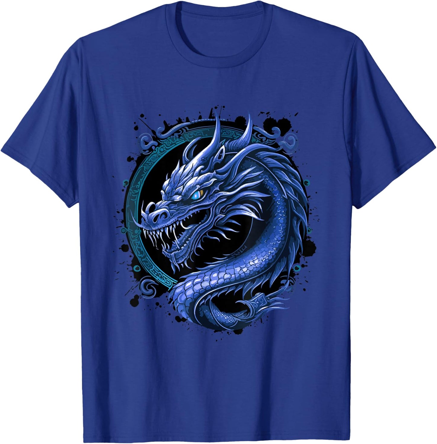 Blue Dragon Mythology | Chinese Symbol T-Shirt - T-Shirt | Royal