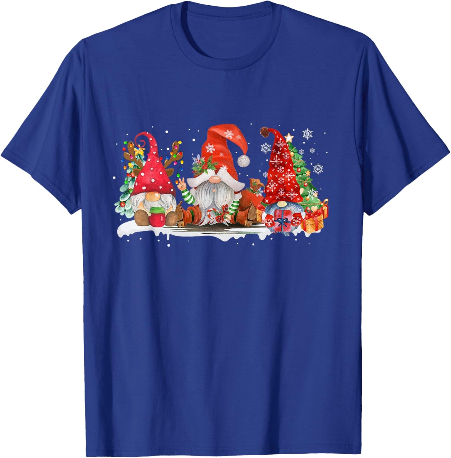 Merry Christmas Gnomes Xmas Family Men Women Family Together T-Shirt - T-Shirt | Royal