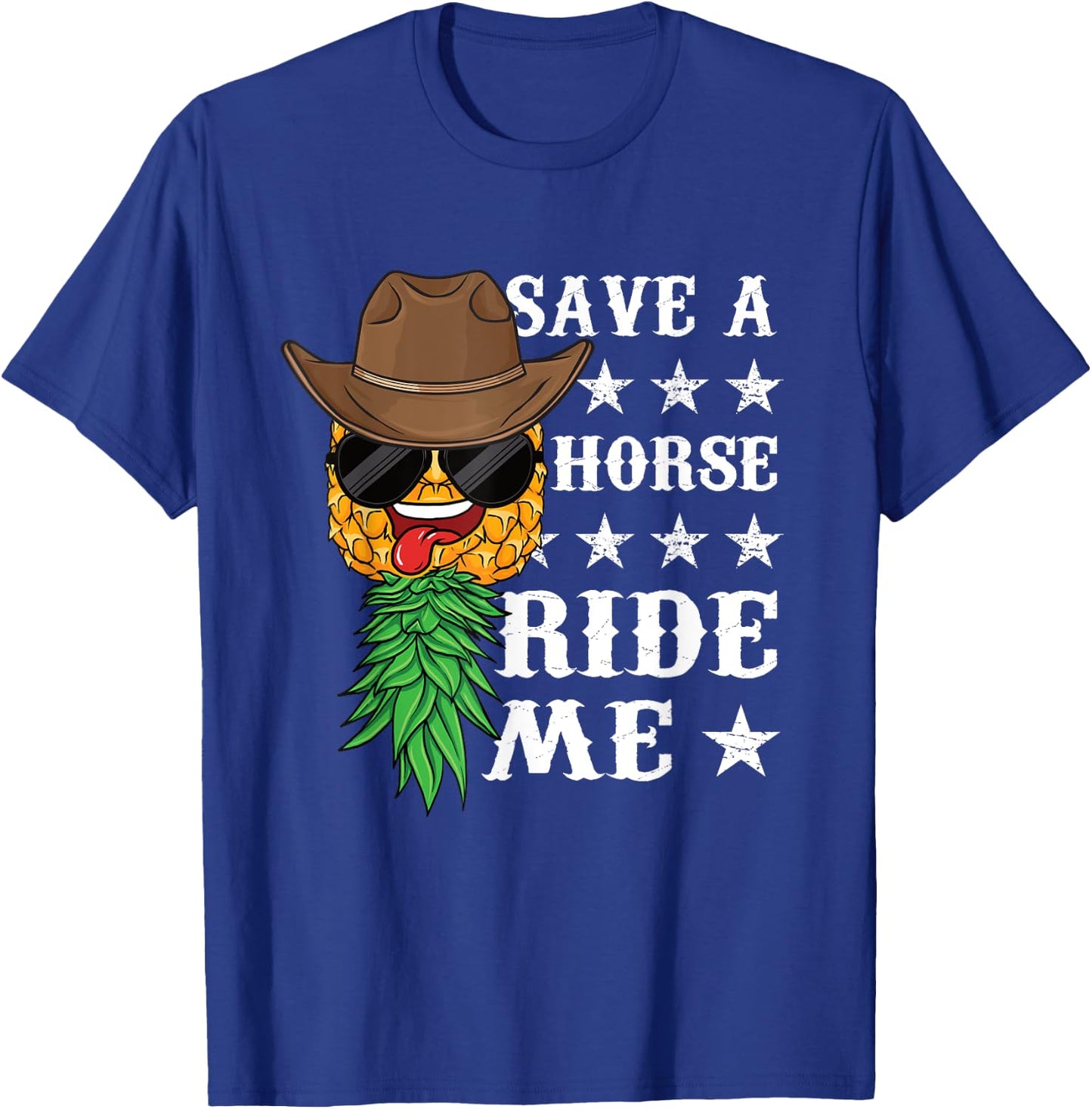Swinger Upside down Pineapple Men Cowboy Husband T-Shirt - T-Shirt | Royal