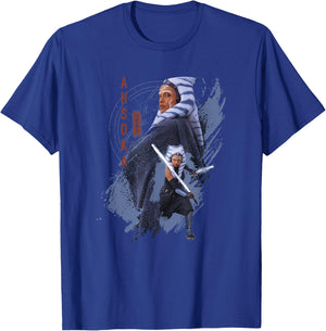 Star Wars: Ahsoka Jedi Warrior Epic Poses Poster T-Shirt - T-Shirt | Royal