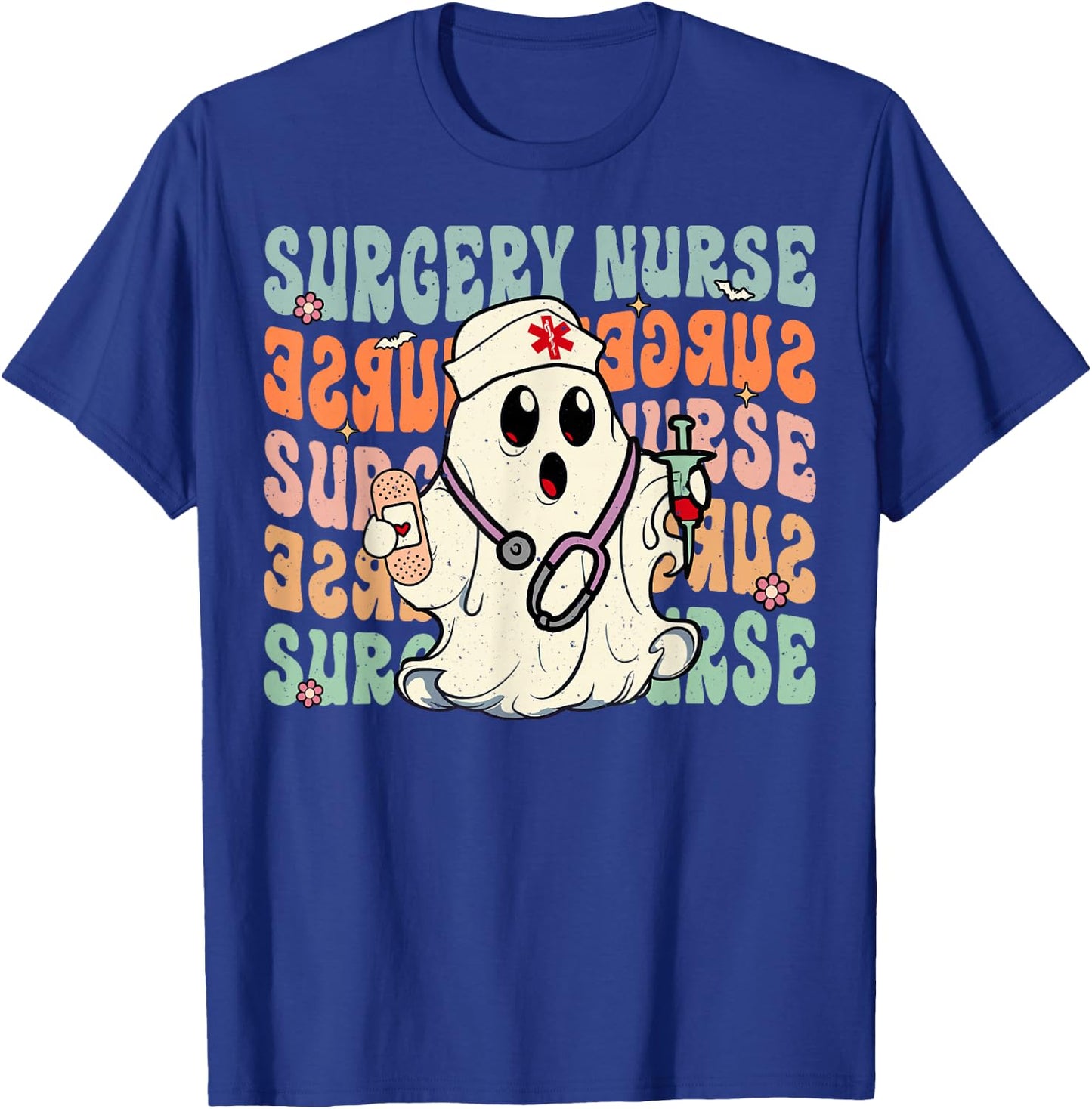 Groovy Surgery nurse Funny Halloween Costume Nurse T-Shirt - T-Shirt | Royal