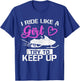 Snowmobile Lover I Ride Like A Girl Try To Keep Up T-Shirt - T-Shirt | Royal