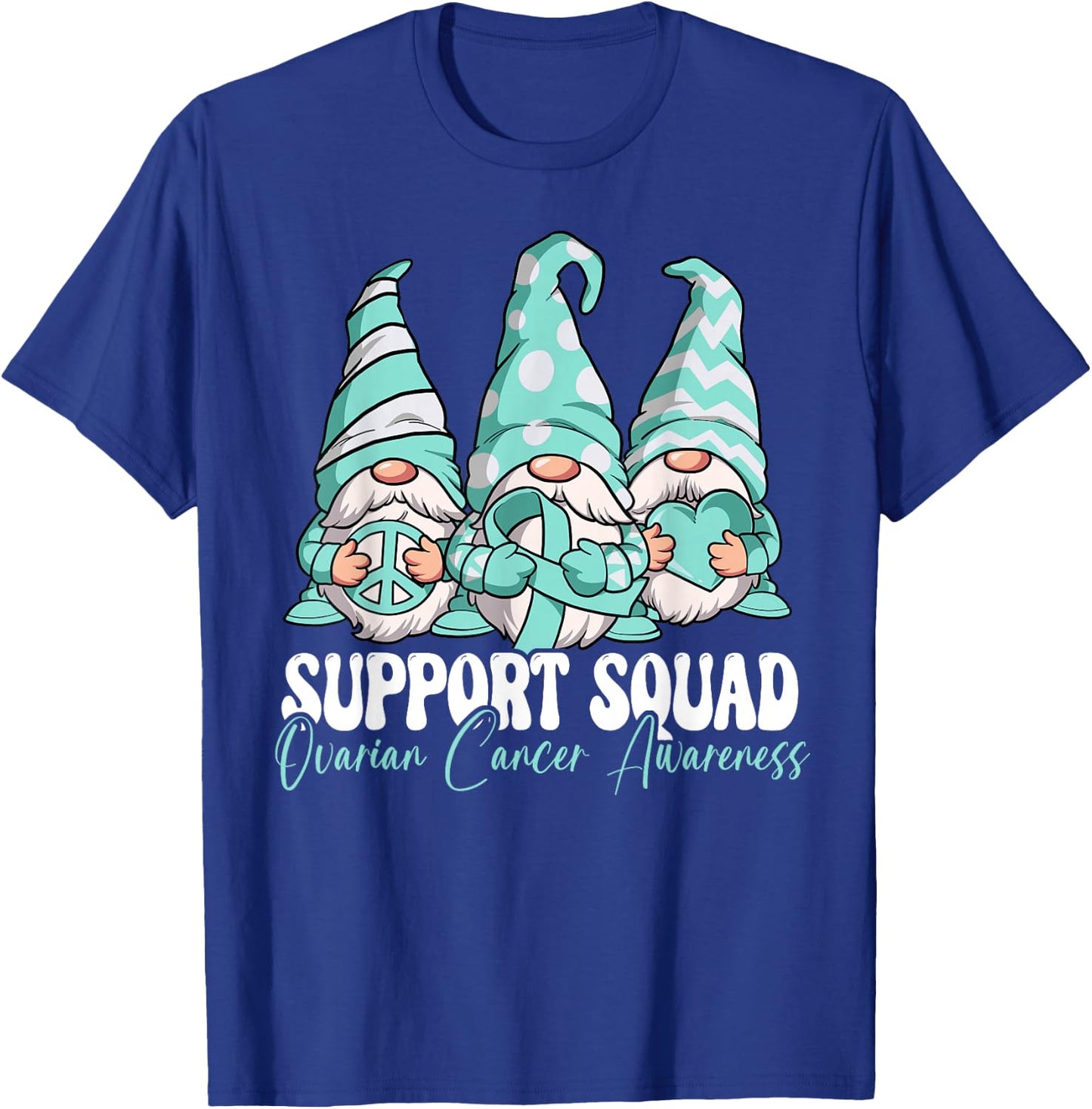 Support Squad Ovarian Cancer Awareness Month T-Shirt - T-Shirt | Royal