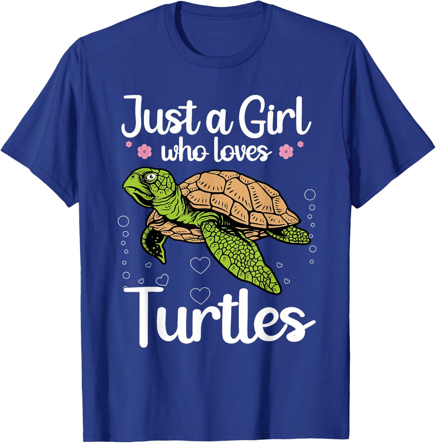 Funny Sea Turtle Girls Turtle Lover Ocean Turtles T-Shirt - T-Shirt | Royal