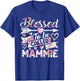 Blessed To Be Called Mammie Shirt Funny Grandma Mother's Day T-Shirt - T-Shirt | Royal