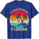 Family Vacation Vintage Retro Florida St Augustine Beach T-Shirt - T-Shirt | Royal