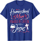 Homeschool Mom Caffeine & Jesus Coffee Lover Teacher Mom T-Shirt - T-Shirt | Royal