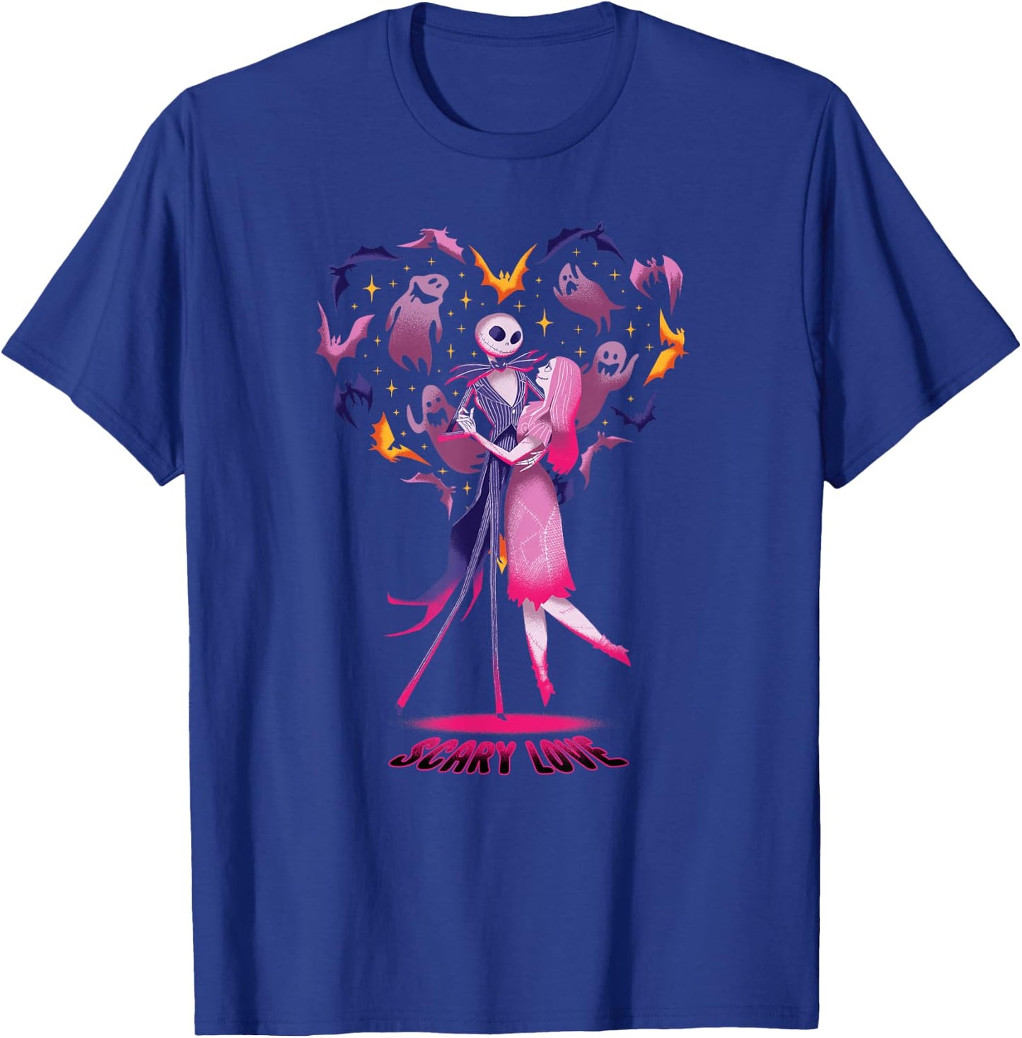 Disney The Nightmare Before Christmas Jack Sally Scary Love T-Shirt - T-Shirt | Royal