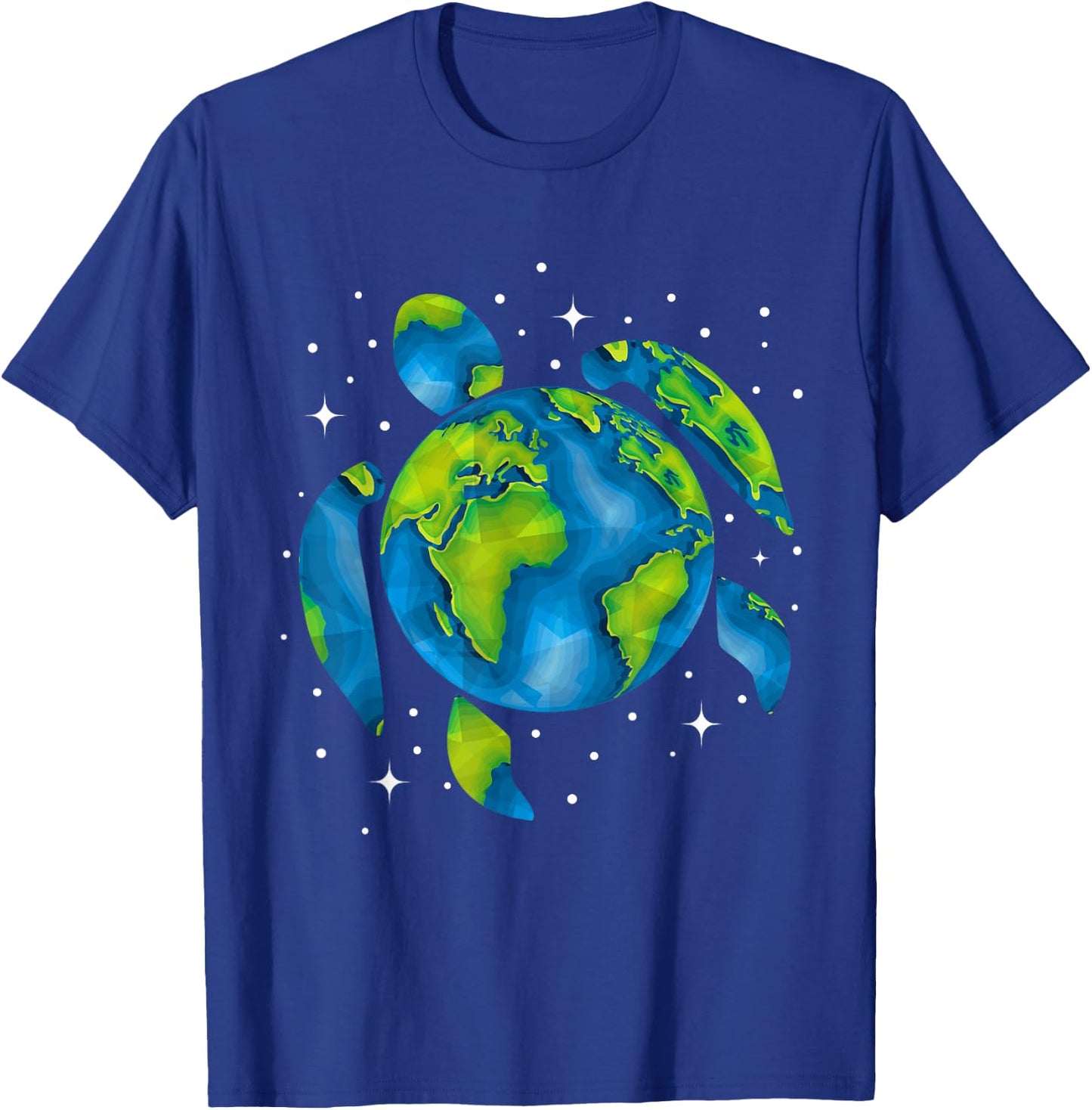 Earth Day 2027 Restore Recycle Sea Turtle Save the Planet T-Shirt - T-Shirt | Royal