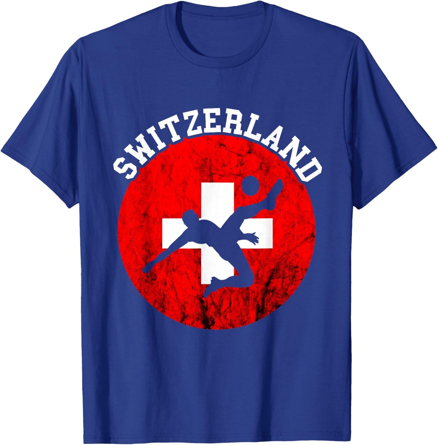 Switzerland Swiss Soccer Team Swiss Pride Schweiz Swiss Flag T-Shirt - T-Shirt | Royal