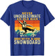 Never Underestimate An Old Man - Snowboarding Snowboarder T-Shirt - T-Shirt | Royal