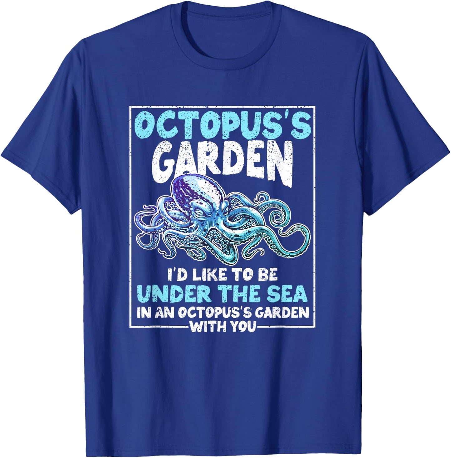 Octopus's Garden Funny Gardening Kraken Octo Lover Octopus T-Shirt - T-Shirt | Royal