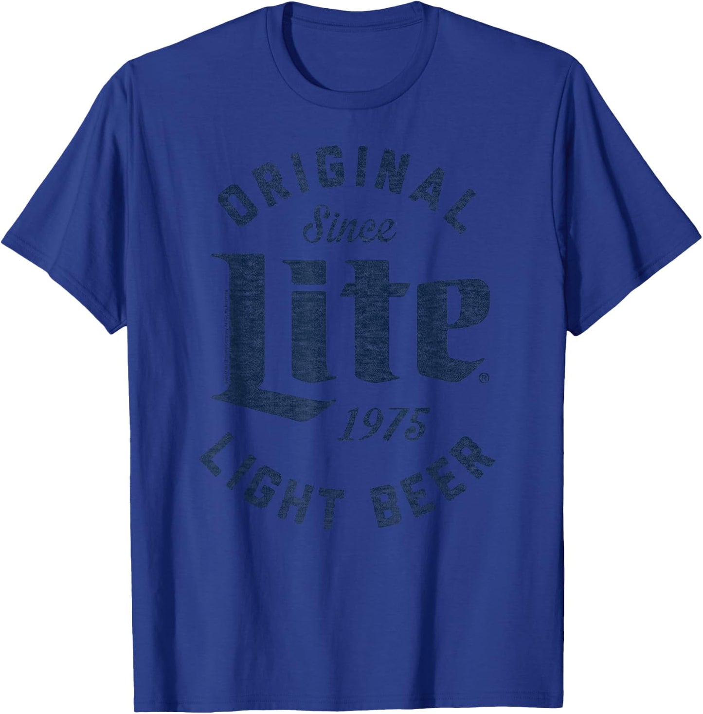 Miller Lite - Original Lite Since 1975 T-Shirt - T-Shirt | Royal