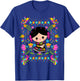 Viva Mexico Mexican Girl Kids Flag Independence Day Girls T-Shirt - T-Shirt | Royal