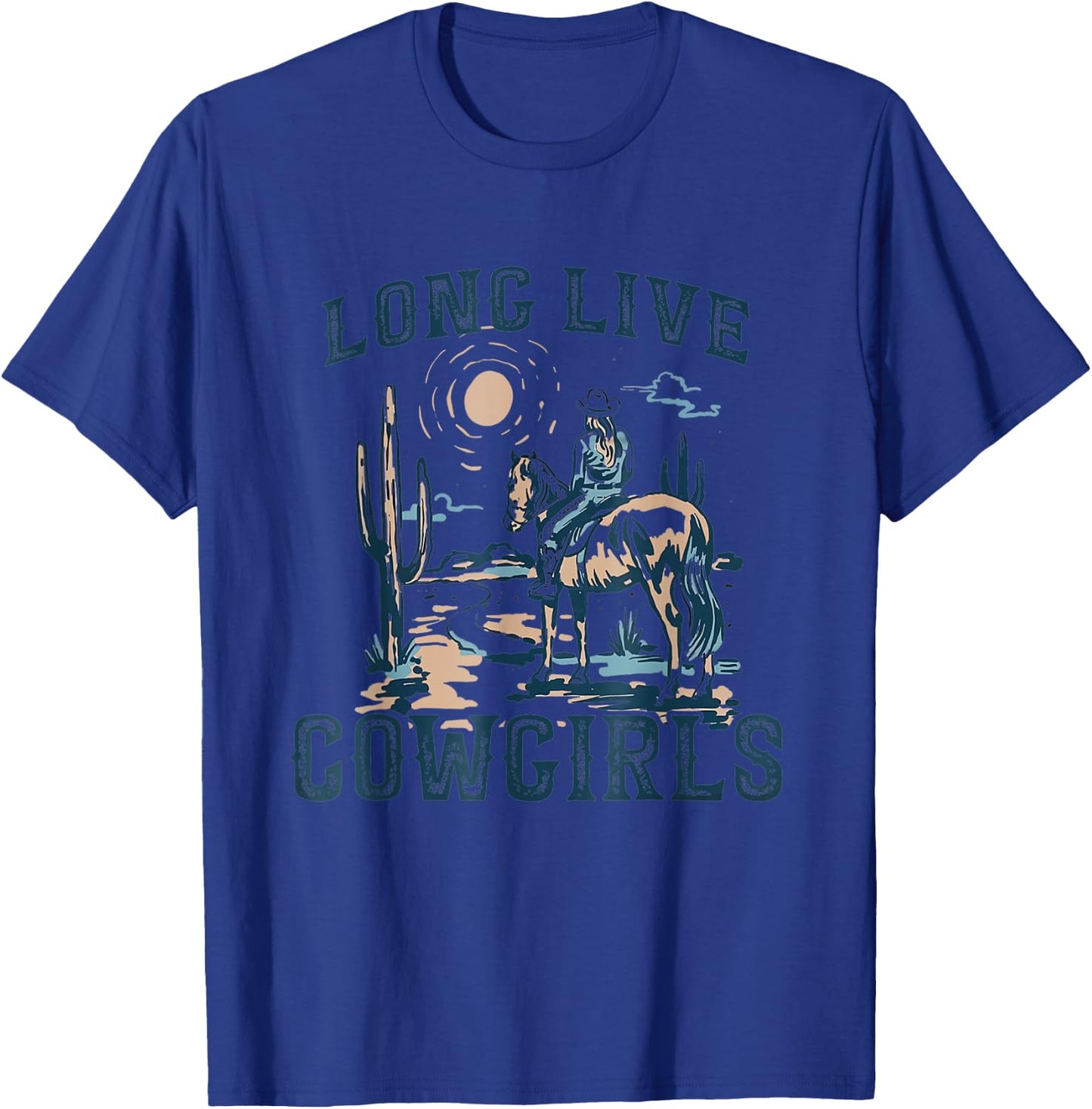 Long Live Howdy Rodeo Western Country Southern Cowgirls Men T-Shirt - T-Shirt | Royal