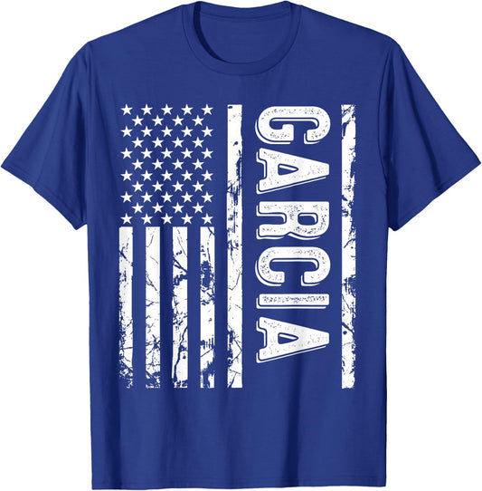 Garcia Last Name Funny Surname Team Garcia Family Reunion T-Shirt - T-Shirt | Royal