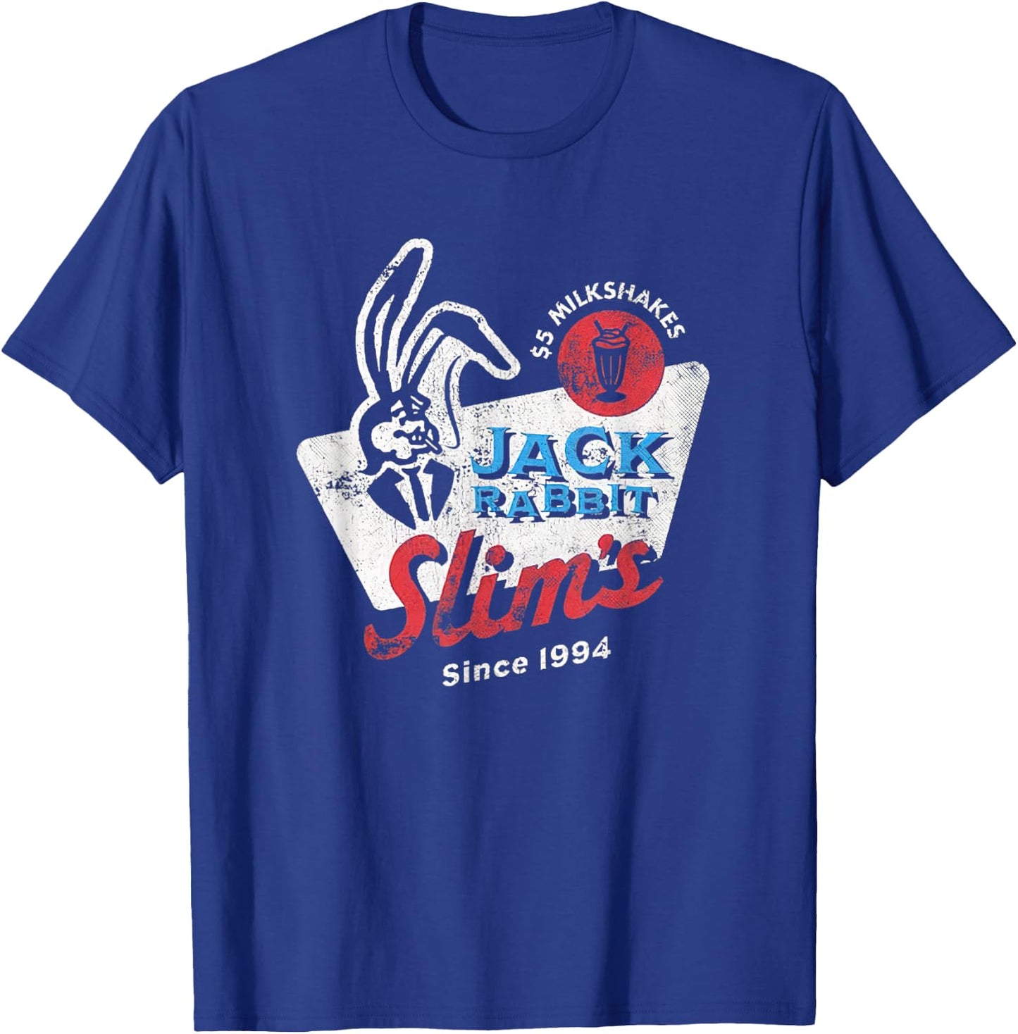 Rabbit Jack Slim's Pulp Milkshake Restaurant Retro Vintage T-Shirt - T-Shirt | Royal