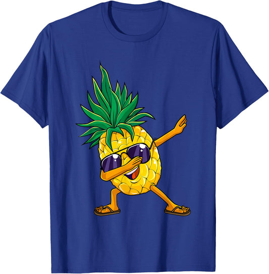 Dabbing Pineapple Hawaii Dab Dance Hawaiian Kids T-Shirt - T-Shirt | Royal
