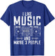 I like Music and maybe 3 People DJ T-Shirt - T-Shirt | Royal