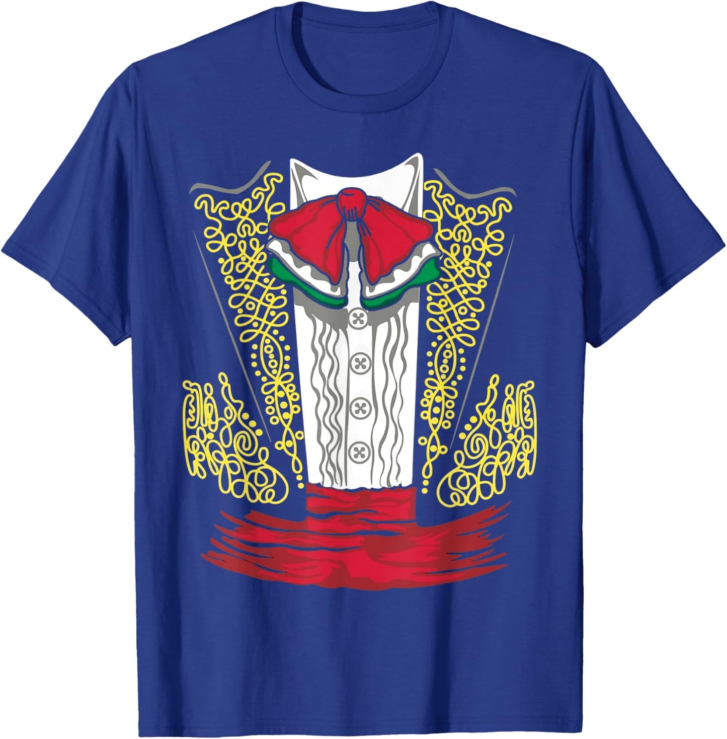 Mariachi Charro Mexican Costume For Dia de los Muertos T-Shirt - T-Shirt | Royal