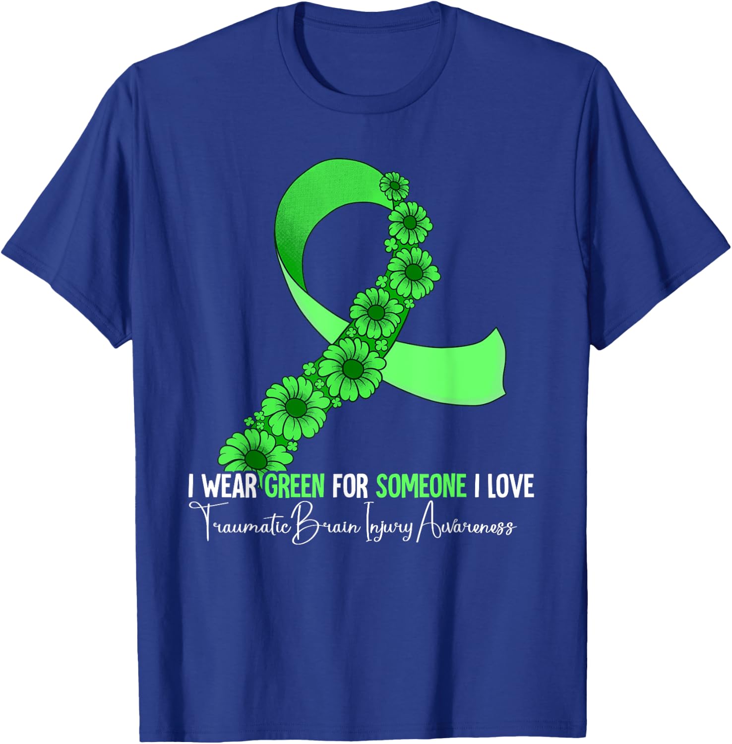 Traumatic Brain Injury Awareness T-Shirt - T-Shirt | Royal