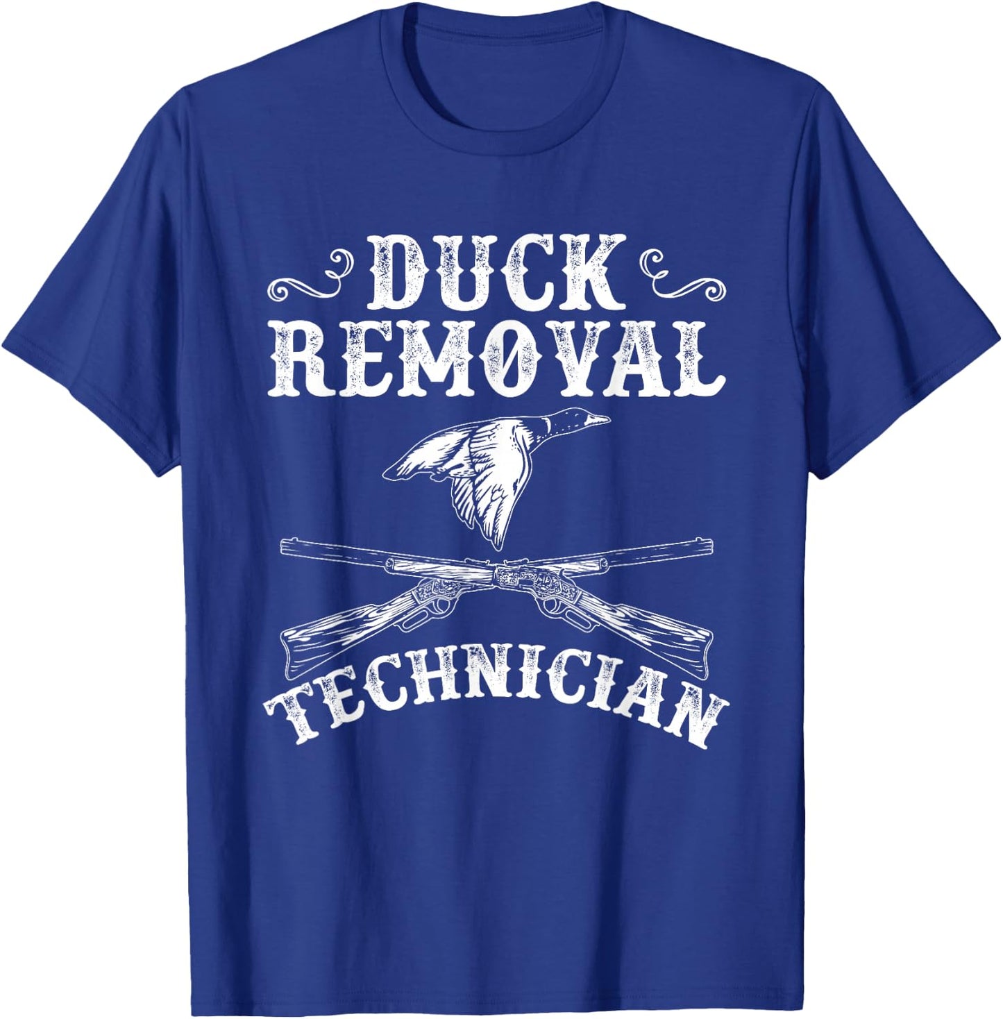 Funny Hunting Lover Graphic and Men Duck Hunters T-Shirt - T-Shirt | Royal